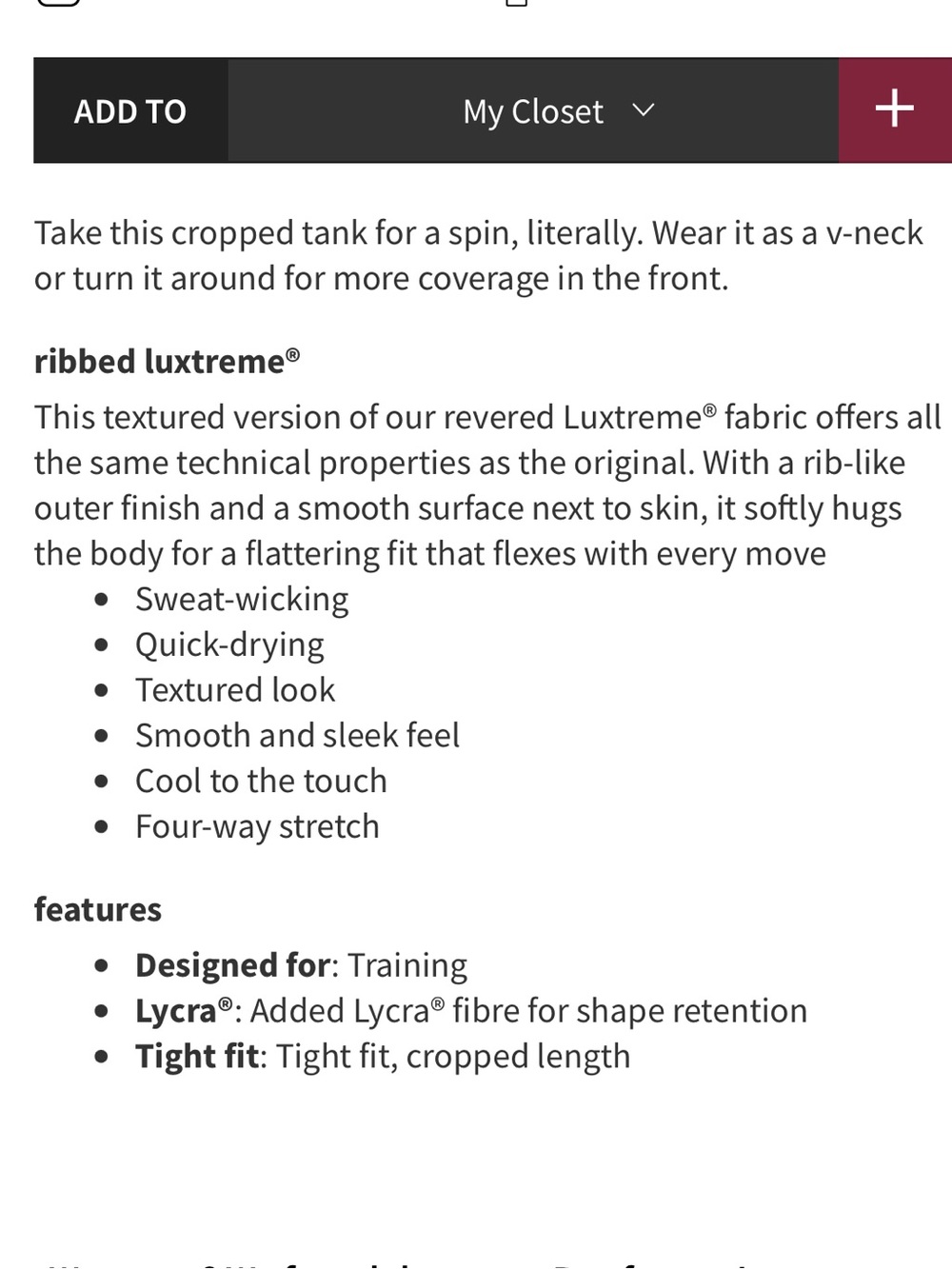 Lululemon Power Pivot Ribbed Tank - Picture 10 of 10